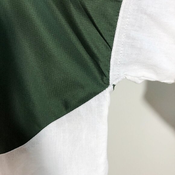 WE THE FREE/FREE PEOPLE Beating Hearts Color Block Linen Blend Oversized Top L - Picture 8 of 15